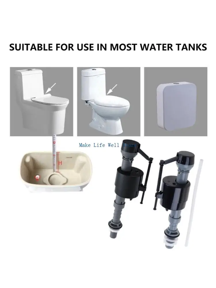 

High Performances Toilet Fill Valves Toilet Water Inlet Valves Replacement Toilet Float Valves Repair Accessories
