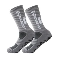 Professional Anti-slip Football Socks Men Women Non-slip Soccer Basketball Tennis Sport Socks Grip Cycling Riding Socks 1 Pair 5