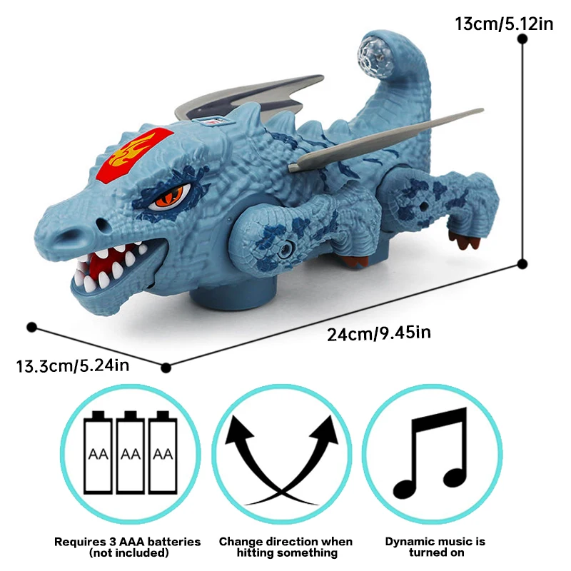 スタントフライングドラゴン 電動おもちゃ 男の子向け カラフルな音と光 恐竜の形 赤ちゃんのお気に入りのホリデーギフト