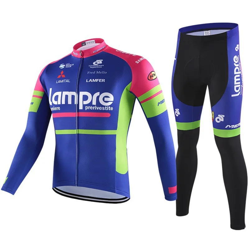 

Велосипедный костюм Мужская одежда Мужские длинные брюки Мужская одежда для шоссейного велосипеда Одежда с рукавами Трикотажная подкладка Осенний велосипедный комплект Летний Mtb нагрудник