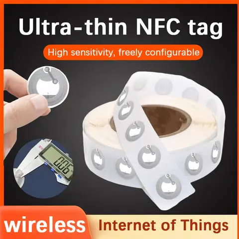 50pcs] 215NFC electronic tag cell phone NFC Ntag round card game card shortcut command music wall share ios shortcut