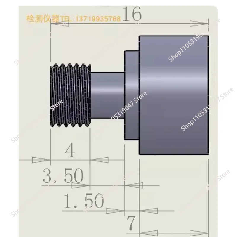 Cosine value of cs10 corrector for measurement–905 fiber optic adapter with diffuser for spectrometer.