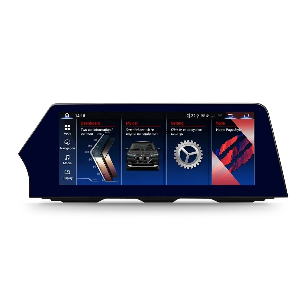 

Route Factory Android Blade Screen for 7 Series F01 F02 CIC NBT Car Navigation Car Audio Support Dual System with 360