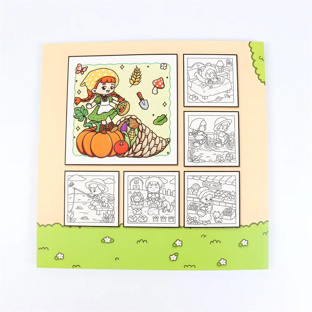 COTTAGE VIBES Coloring Book For Adults And Teens Featuring Adorable Creepy Creatures for  Gifts image 4