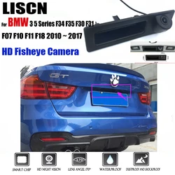 For BMW 3 5 Series F34 F35 F30 F31 F07 F10 F11 F18 2010 ~ 2017 HD Night Visioin Car Rear View Reverse Handle Camera