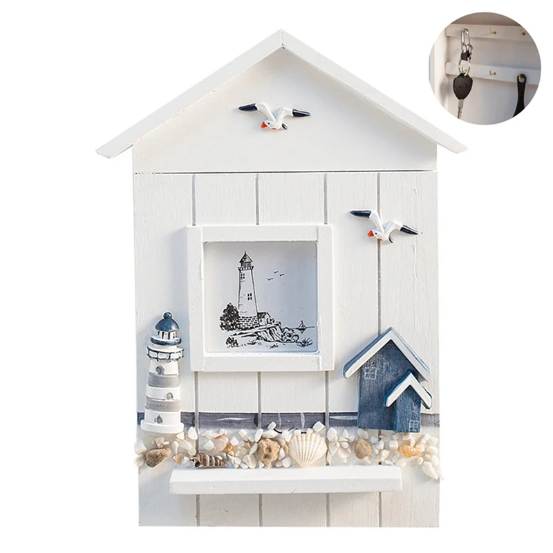 Creative Decoration In The Ocean Key Box Cabinet Wall Hanging Key Storage Box