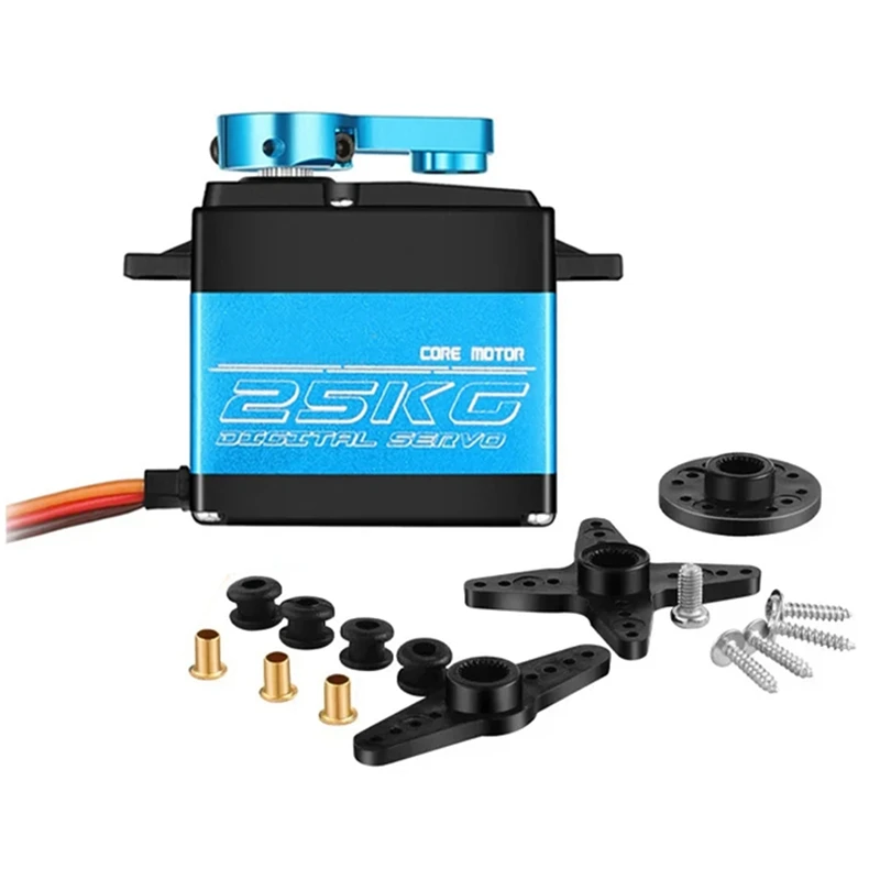 

FT5325M 25KG Digital Servo Metal Gear Waterproof Brushless High Speed Servo For 1/8 1/10 RC Car Boat Robot