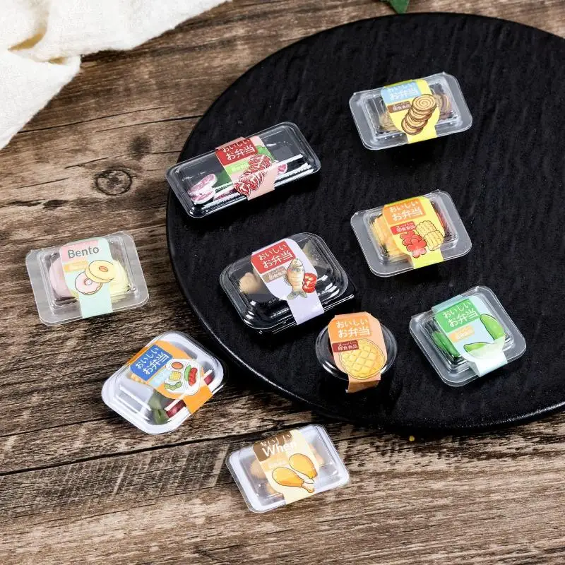 1pcs Dollhouse Miniature Fresh Food Bento Box (1/6, 1/12 Scale) - Suitable For Supermarket Shopping And Decoration Models