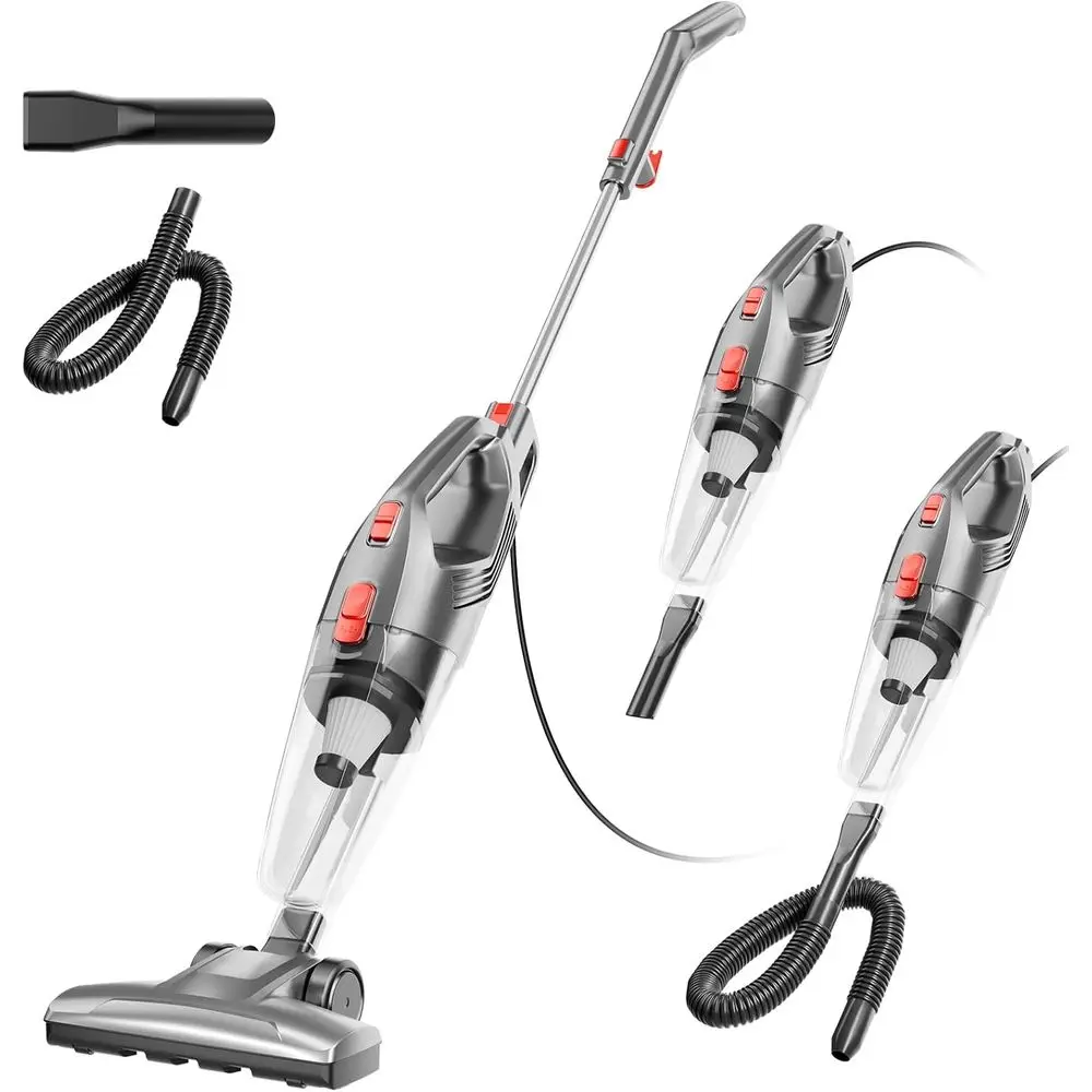 

Lightweight, Powerful Suction 450W Motor 3-in-1 16.4Ft Cord Vacuum Cleaners for Home, Hard Floor, Carpet, Pet Hair