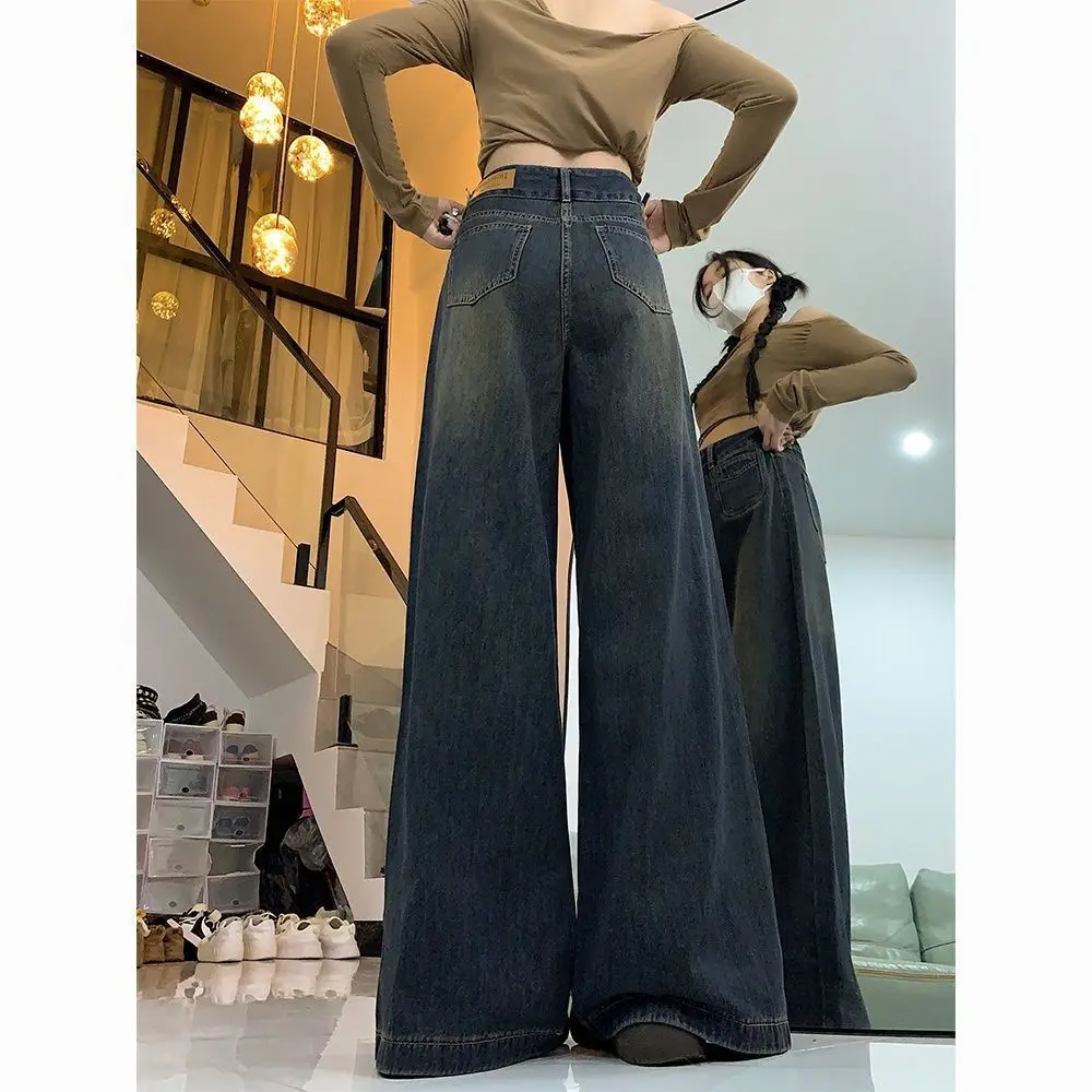 Szerokie spodnie żółte damskie letnie szybkoschnące regularny krój słodka dziewczyna cool miejskie plażowe na randkę sznurki elastyczny pas 2025