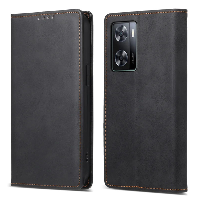 Magnetic Flip Case For OPPO A78 5G Case Wallet Leather Stand Phone Cover For OPPO A77 A97 A57 A77 A57S A77S A17 4G A17K A1X Case