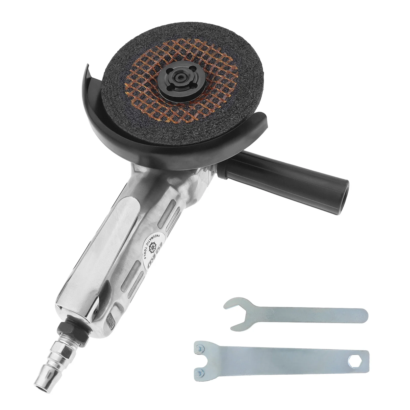 4 Inch High-speed Pneumatic Angle Grinder with Disc Polished Piece and PVC Handle for Machine Polished / Cutting Tools