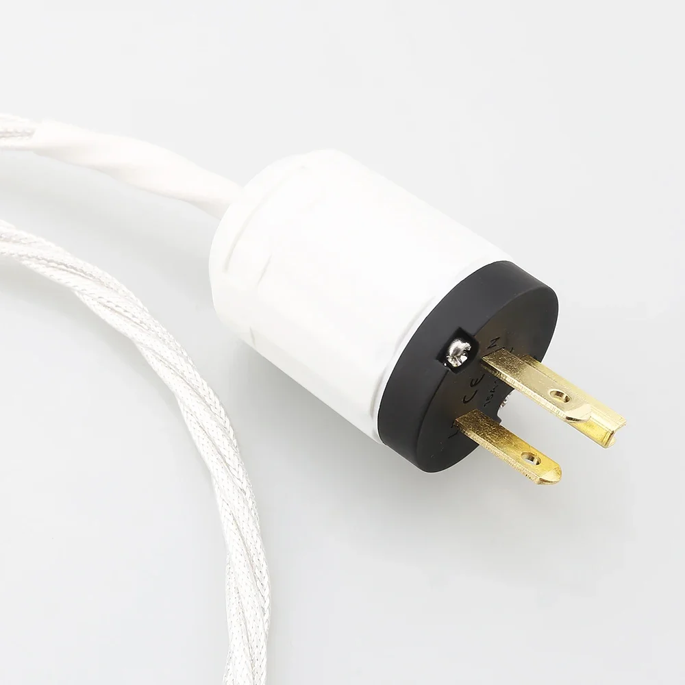 Audiocrast High-End 7N OCC Stromkabel für Audiophile | Vergoldeter Acht-förmiger Anschluss – Detail 14