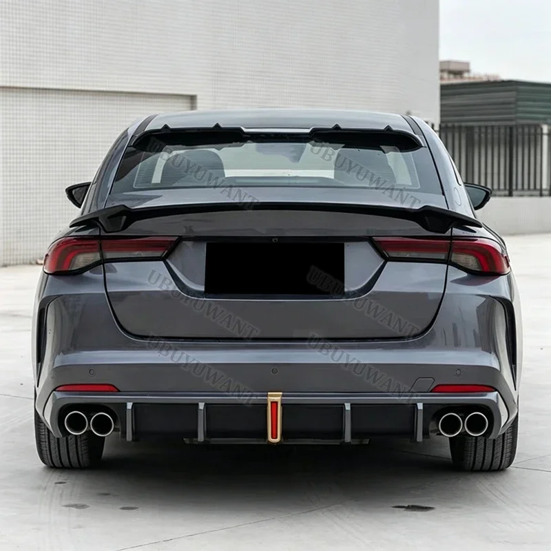 For Gac Trumpchi Empow/Dodge Attitude 2021 + ABS Plastic Rear Wing Lip Spoiler