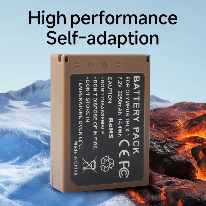 2250mAh BLX-1 BLX1 TBLX-1 بطارية ليثيوم أيون لبطارية كاميرا أوليمبوس OM-1 OM1 BLX1 BLX-1