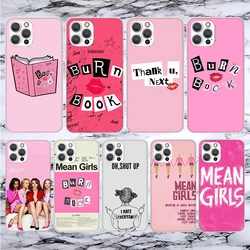 Mean Girls Burn Book Soft Phone Case For iPhone 16 15 14 13 12 11 Pro Max X XR XS 7 Plus 8 + SE 2020 Pattern Customized Cover 14