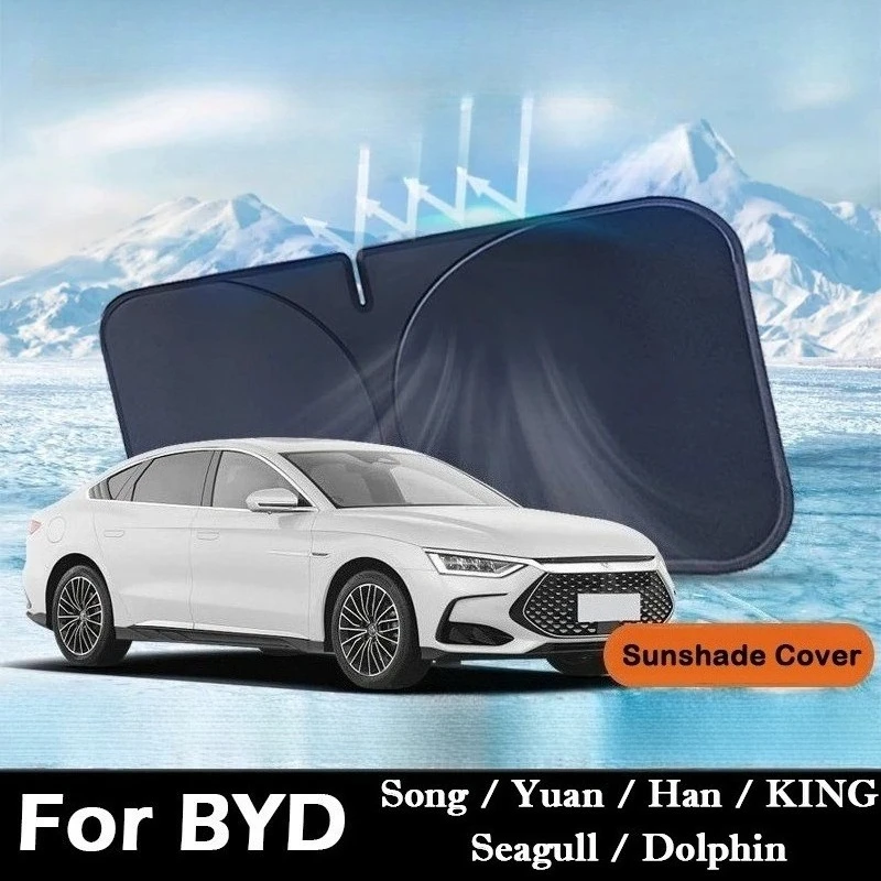 

Для BYD Song Han Yuan King Seagull Dolphin Складной автомобильный солнцезащитный козырек на лобовое стекло Солнцезащитный козырек Теплоизоляция Автоматическое летнее охлаждение