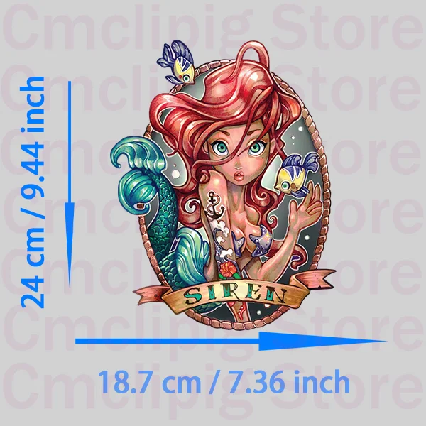 Naszywka na ubrania Disney Princess diy Retro Śliczne naszywki dla dziewczynek do przyklejania z żelaznym paskiem na aplikację na ubraniach