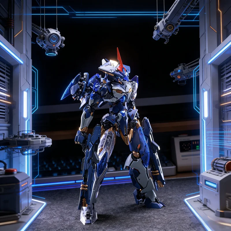 

【IN STOCK】XIAOT BURNING STEEL HEAVY INDUSTRY DP ESCORT AGENCY PROJECT 01 LING YAO MG 1/100 anime doll Assembly Mecha Model