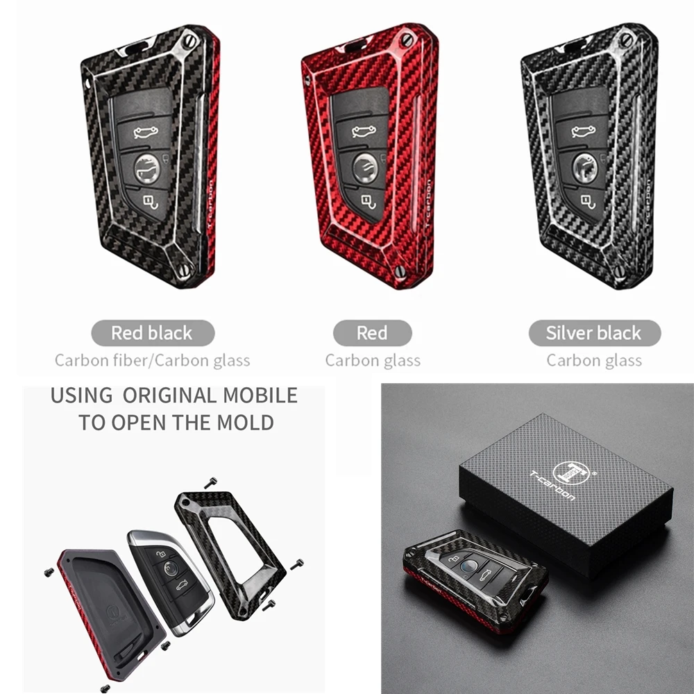 

Luxury Real Carbon Fiber Car Remote Key Fob Cover Shell Case For BMW 1 2 5 7 X G Series 2014-2020 G11 G12 G30