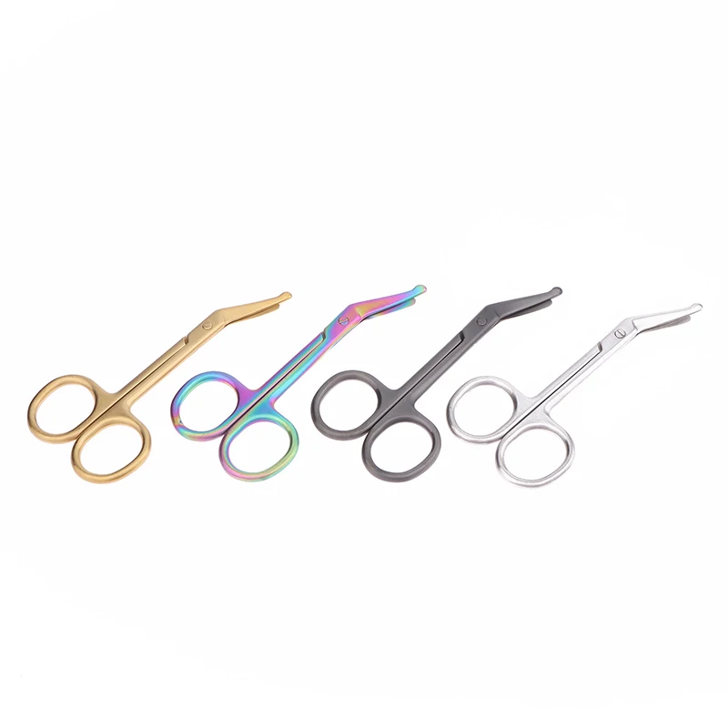 11CM Stainless Steel Gauze Bandage Scissors Dressing Surgical Scissors Household Plaster Scissors Nurse Scissors