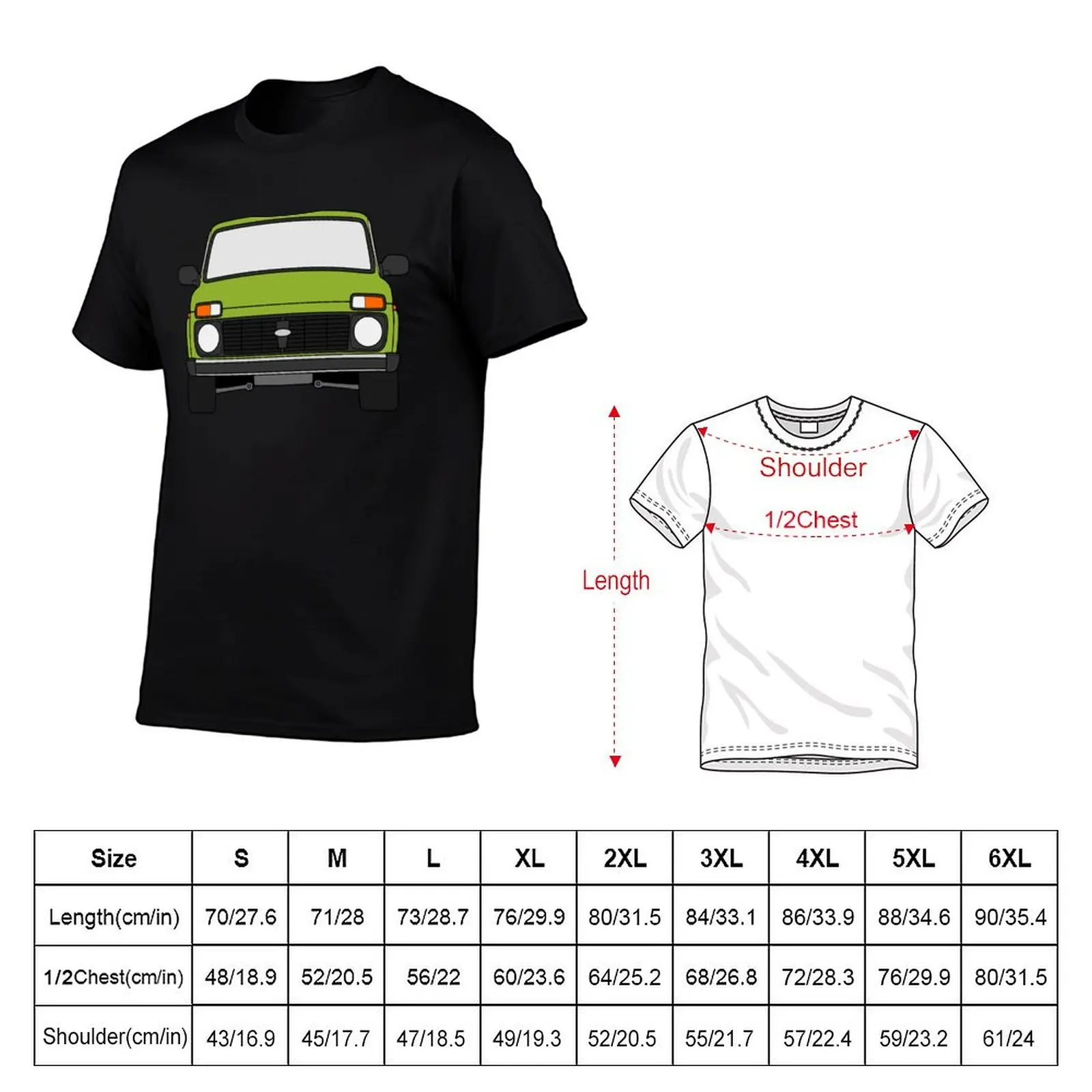 Niva olive Legend Lada color 4x4 taiga T-Shirt Sport Basic Moisture Wicking Tee
