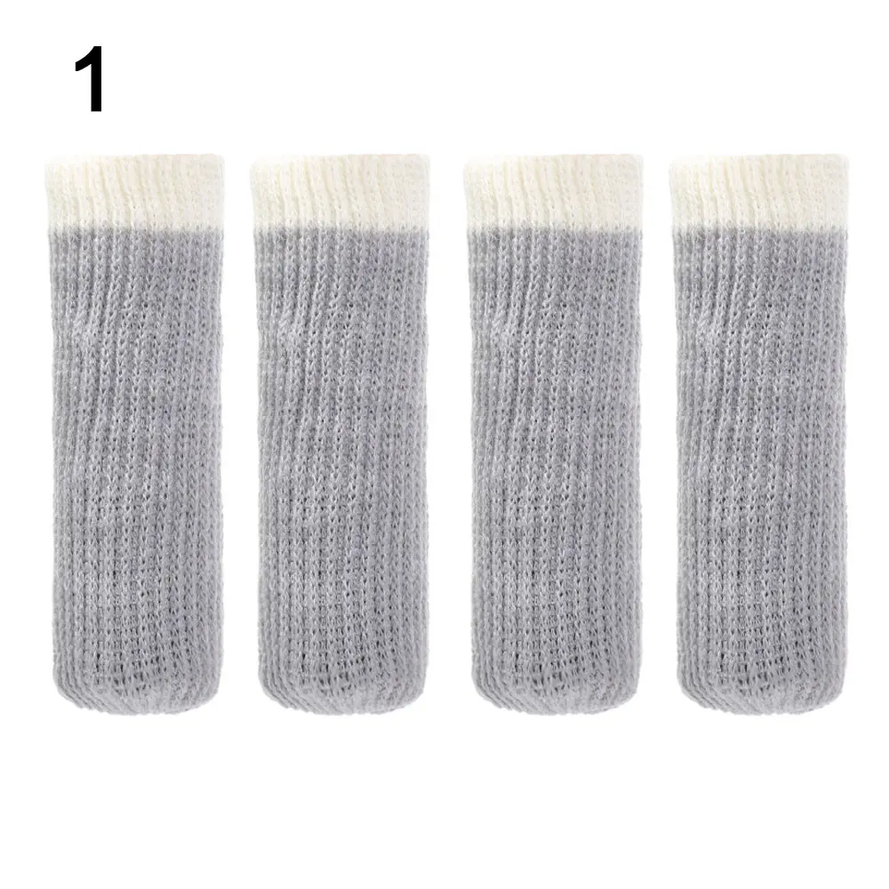 Protective Case Knitted Non-Slip  Furniture Socks Pads Furniture Feet Cover Chair Leg Caps