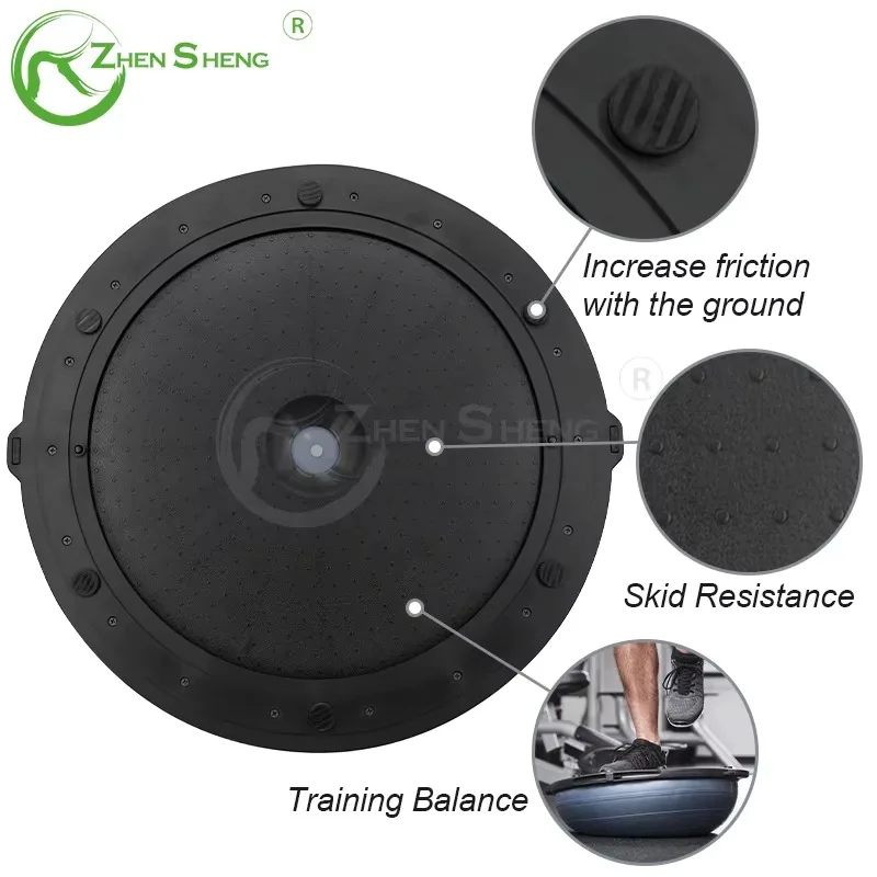 YTYIN Wholesaler Eco Friendly Non Slip Safe Texture Point Customized Training Exercise Half Balance Ball