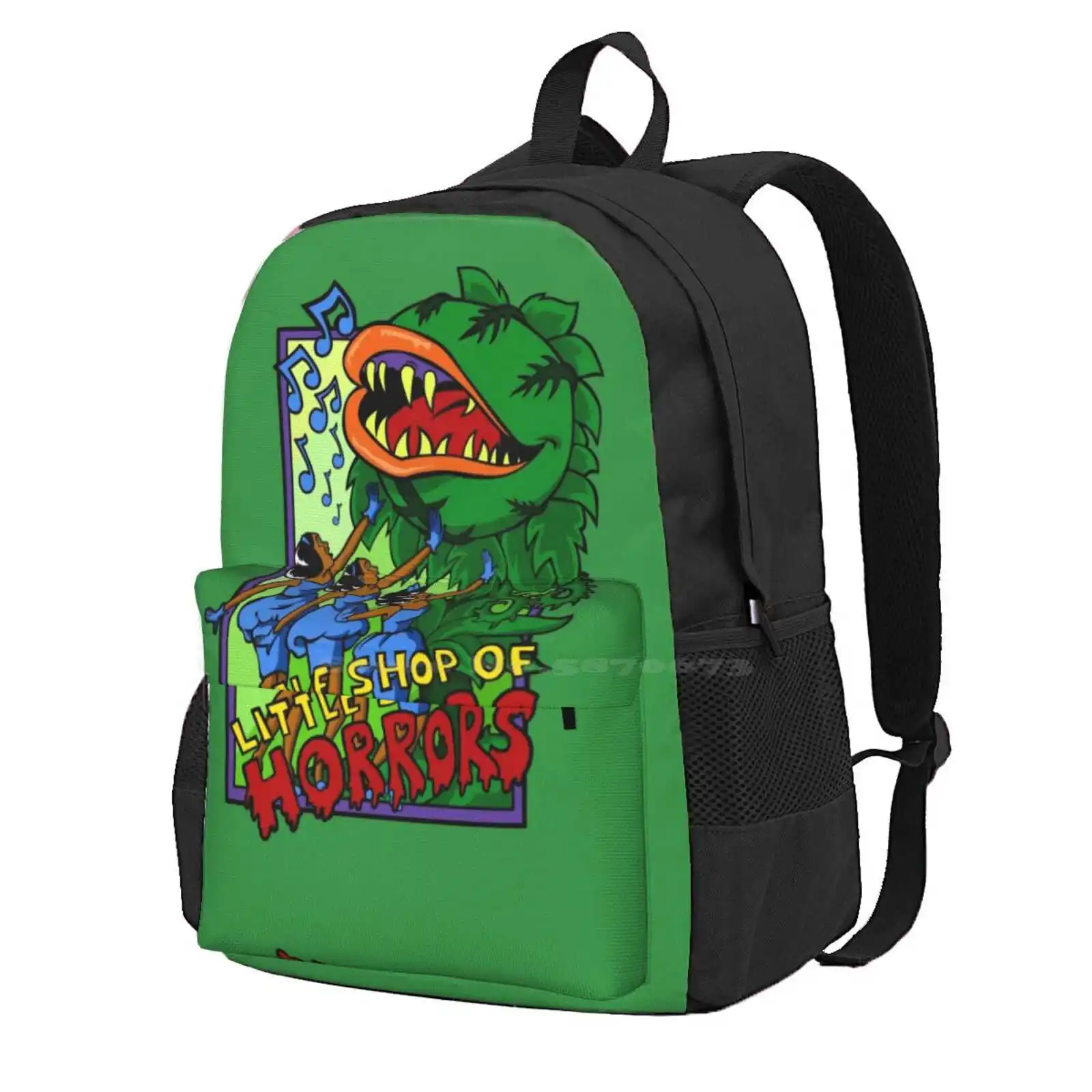 Little Shop Of Horrors Hot Sale Schoolbag Backpack Fashion Bags Little Shop Of Horrors Alan Menken Howard Ashman Audrey 2