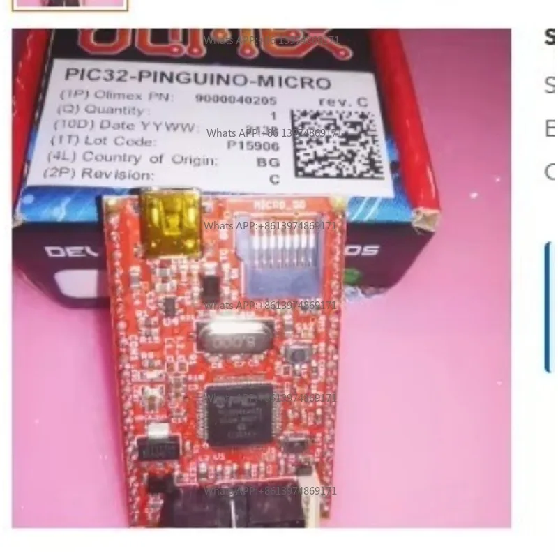 Olimex PIC32-PINGUINO-MICRO Development Board PIC32MX440F256H Open Source Microcontroller Programming Accessory