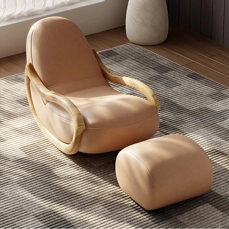 

Relaxing Lounges Accent Chair Lazy Household Rocking Living Room Sofa Relax Armchairs Break Celebrity Creamy Balcony Furniture