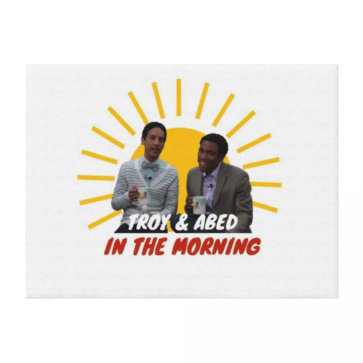 

Troy and Abed in The Morning Throw Blanket Summer Beddings Sofa Decorative Beds Softest Blankets