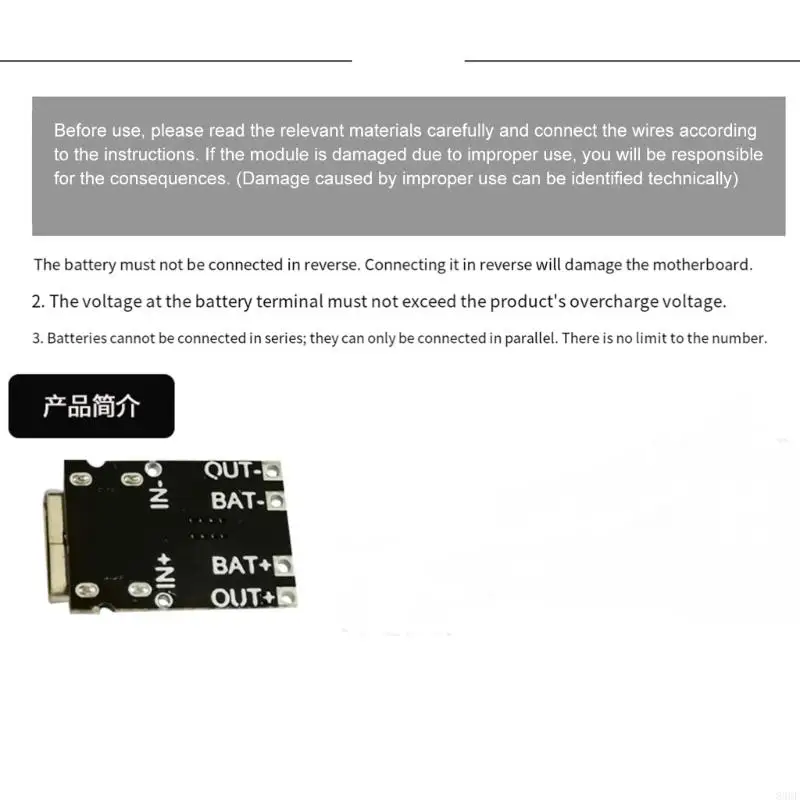 Double Voltages 3.7V 4.2V Charging Board Compatible for Various Lithium Batteries 83CF