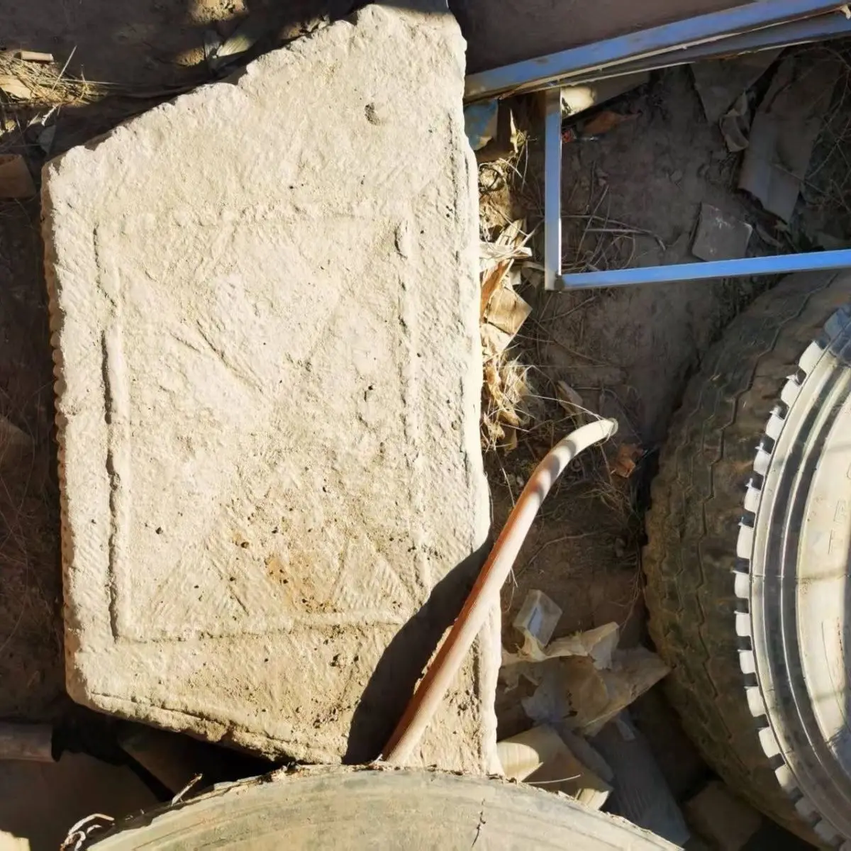 Shangma Stone in the Qing Dynasty, from then on, went to the peak of life, about 80 cm long