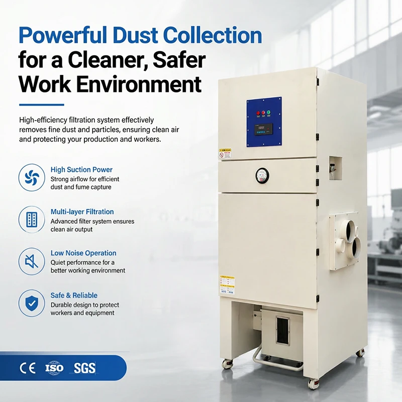 Built to Last Dust Collector Commercial Grade Industrial Dust Collector for Food and Beverage Processing Dust Collector