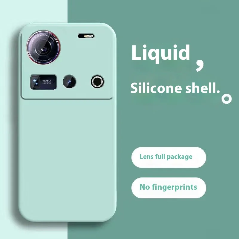 For Nubia Z70 ultra Case Luxury Liquid Silicone Skin-friendly TPU Back Cover For Nubia Z70S Z60 ultra Shockproof Bumper Funda