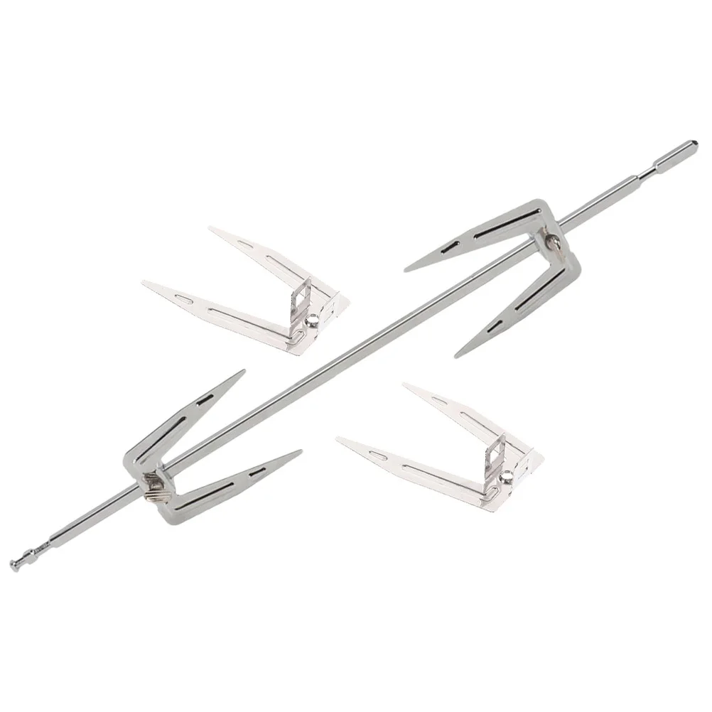 

1 Set Of Stainless Steel Rotating Turkey Forks Bbq Chicken Roasting Forks Easy Thumb Screw Adjustment Home Kitchen Oven Roast