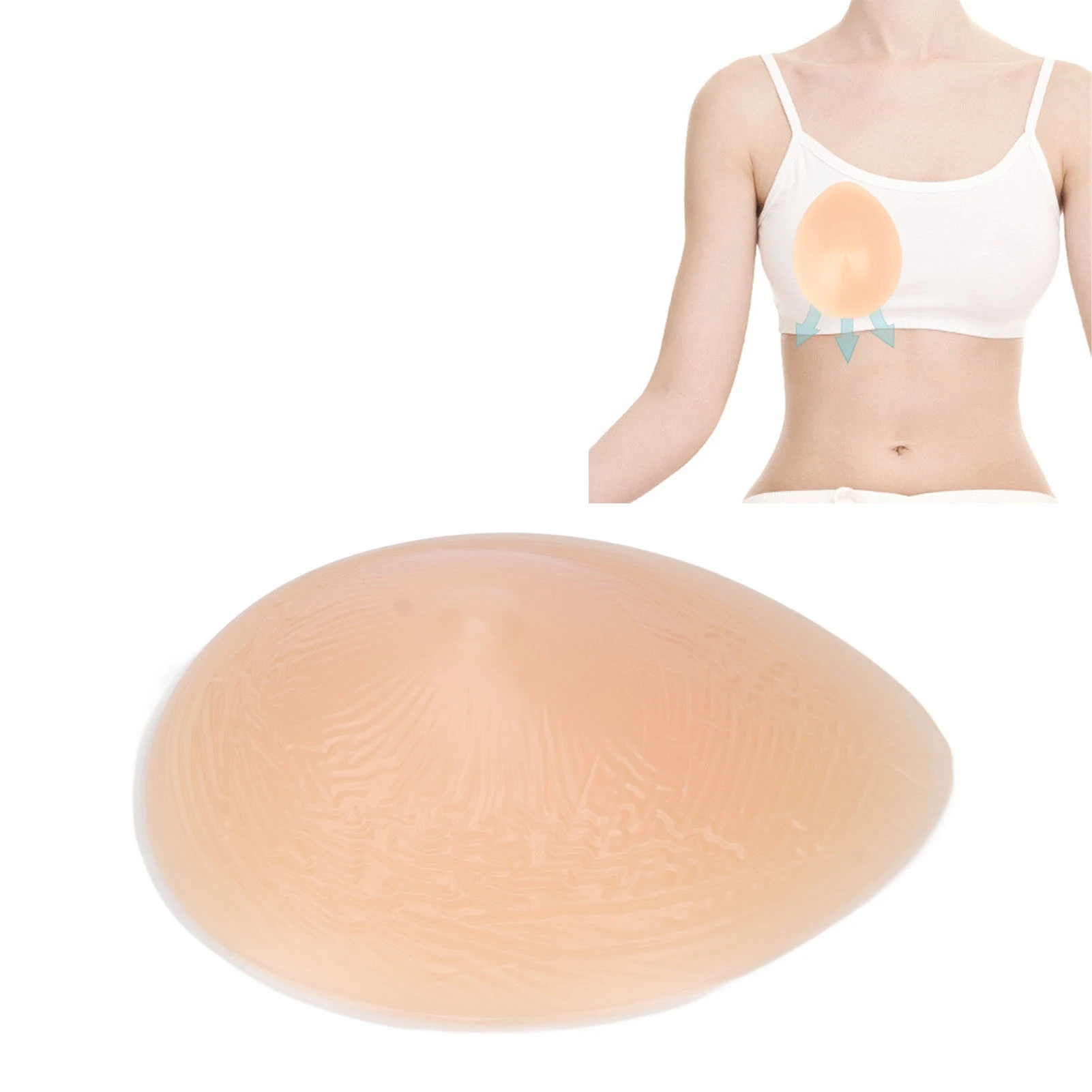 Silicone Breast Form Full Mastectomy Prosthesis Bra Soft Tiltable for Left Right Crossdress Transvestite Breast Enhancer Form