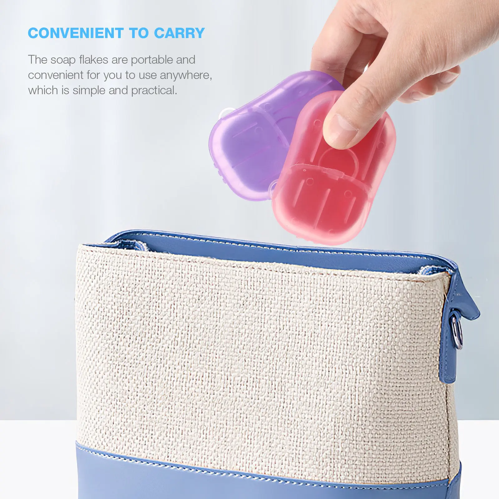 120 Sheets Portable Soap Paper Disposable Convenient Travel Soap Camping Hiking Outdoor Supply Outdoor Accessory