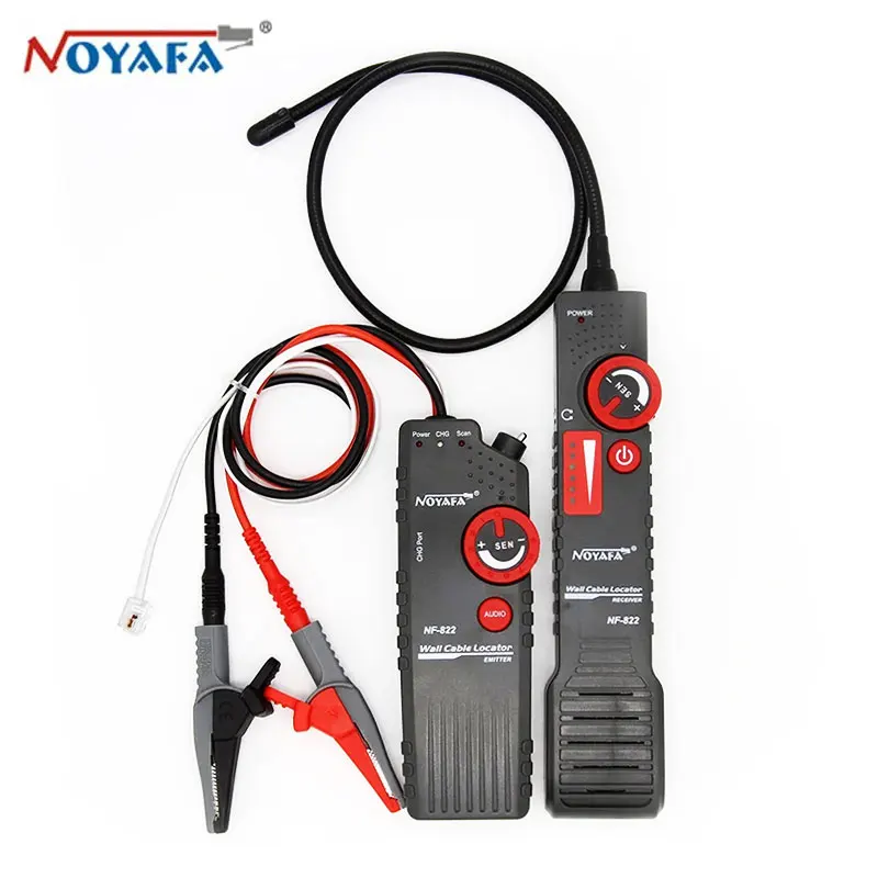 Noyafa NF-822 rastreador de fio de alta tensão subterrâneo 220v teste de cabo de rede tubos de metal localizador testador 1000m localizador de linha