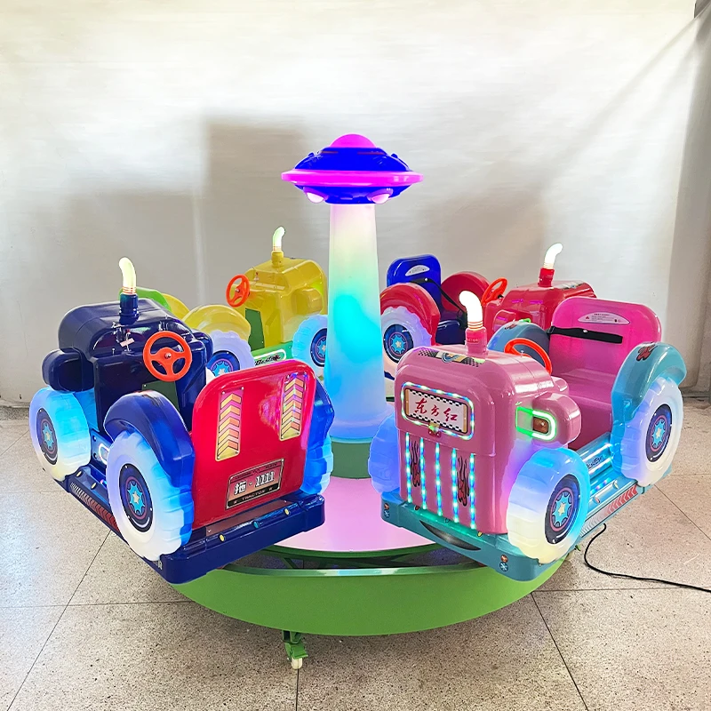 Durable Portability Kids Electric Music Merry-Go-Round Outdoor Mall Shopping Kids Mini Carousel Ridepromote sales