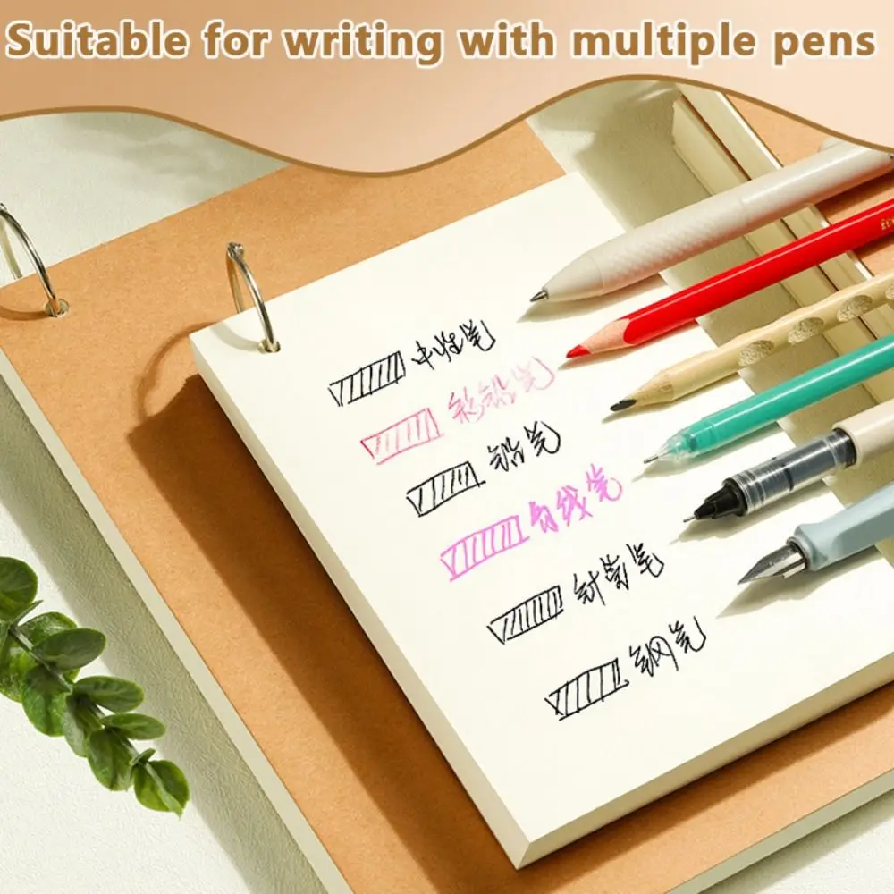 Notatnik A5/A6 z luźnymi kartkami, odrywany, czysty, do rysowania, graffiti, z dziurkami pojedynczymi/podwójnymi, zeszyt do szkicowania dla ucznia.