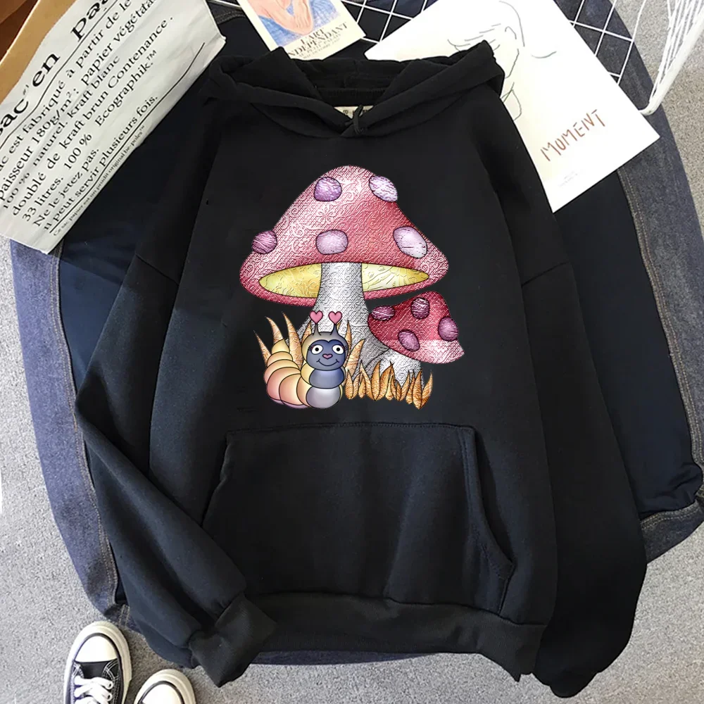 Harajuku Creative Funny Women Hoodies Disney Alice in Wonderland Print Fashion Casual Round Neck Pullovers Sweatshirts Tops