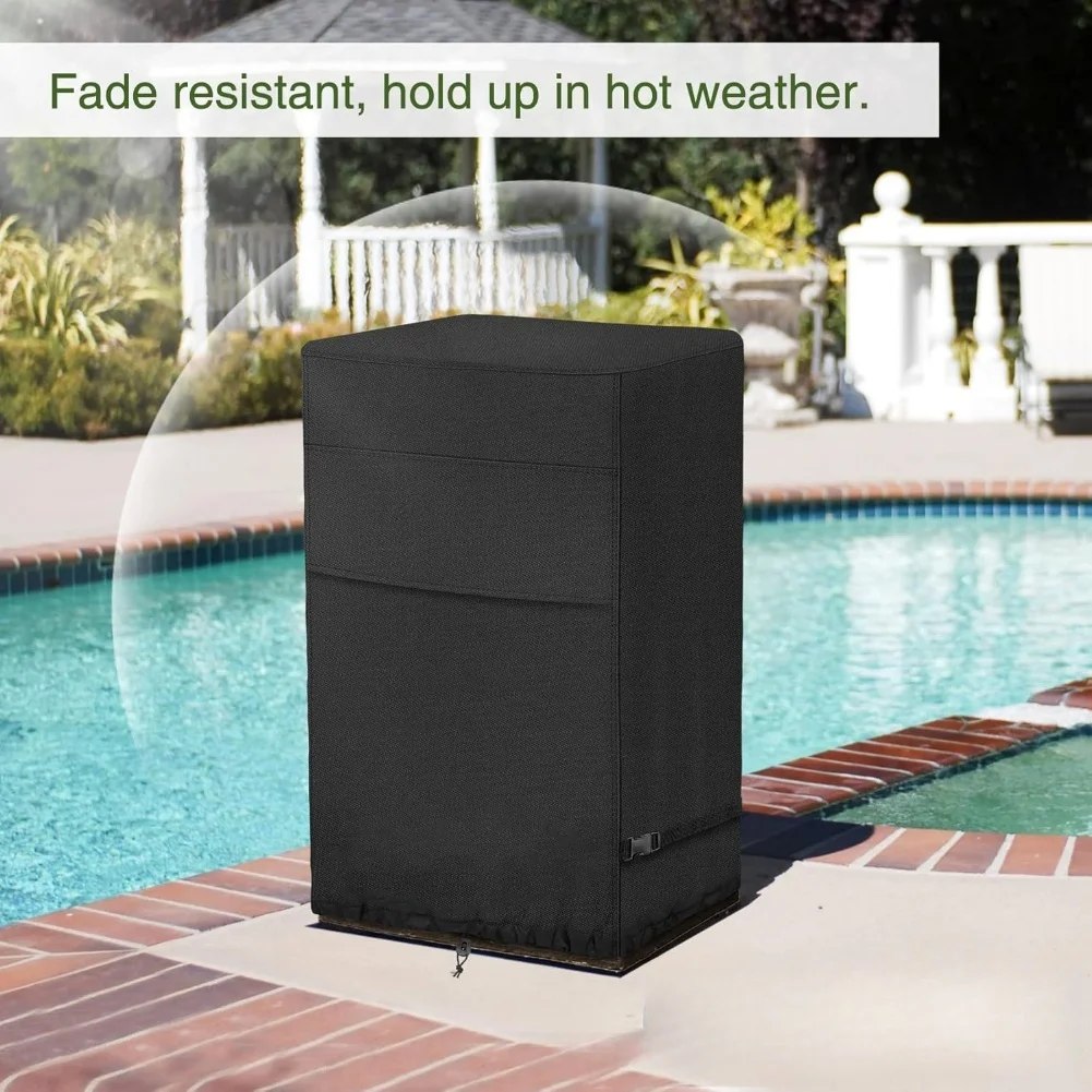 

Firepit Cover Square Patio Fire Column Cover For 21in Outdoor Tall Firepit Gas Firepit Cover 21×21×33 Inches Garden Supplies