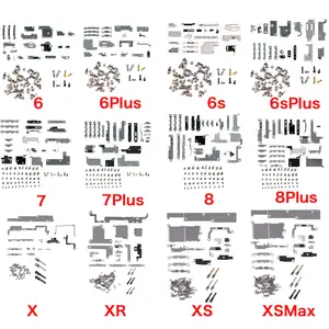 Bilashmart Internal Metal Bracket Holder Shield + Set Screw iPhone 6 6P 6s 7 8 Plus X XR XS Max 11 Pro Max Small Parts Replacement