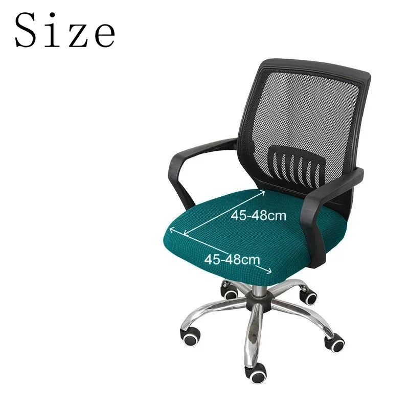 Universal Office Chair Seat Cover Split Armchair Cover Thickened Stretch Computer Chair Slipcovers Removable Seat Protector Case