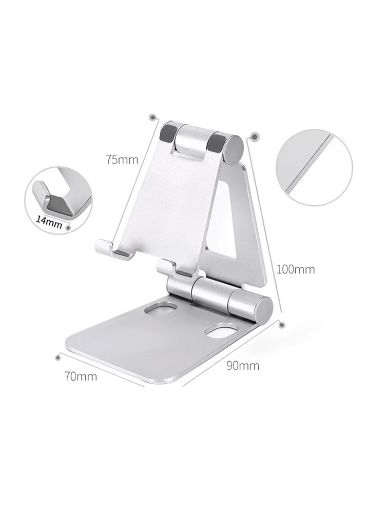 

Двойная складная подставка для телефона, полностью регулируемый складной настольный держатель-кронштейн для iPhone 17 16 15 14 13 12 11 Pro