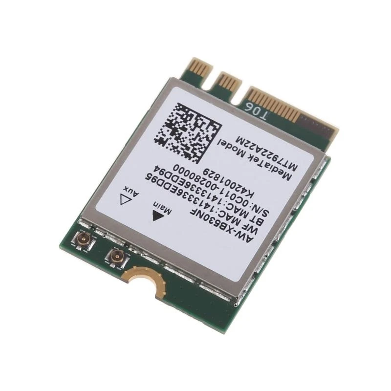 62KA WiFi 6E Thẻ WiFi không dây 5.2 Mở rộng RZ616 MT7922A22M WiFi 6E NetworkCard cho máy tính xách tay