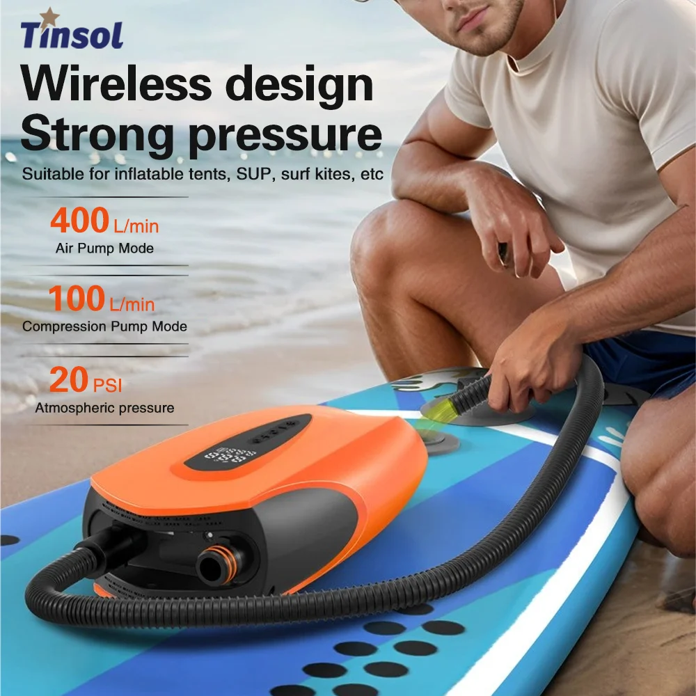 2026 New 20PSI Paddle Board Inflatable Pump With Auto Shut Off Electric Air Pump Surfboard Board Pump For SUP Paddle Board Kayak