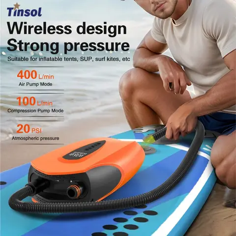 2026 New 20PSI Paddle Board Inflatable Pump With Auto Shut Off Electric Air Pump Surfboard Board Pump For SUP Paddle Board Kayak